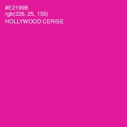 #E2199B - Hollywood Cerise Color Image