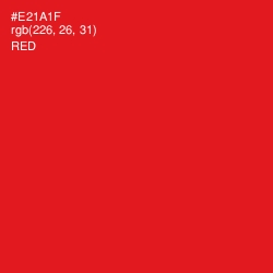 #E21A1F - Red Color Image