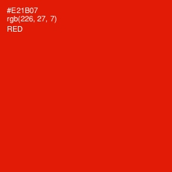 #E21B07 - Red Color Image