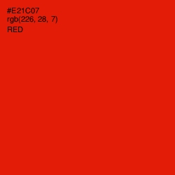 #E21C07 - Red Color Image