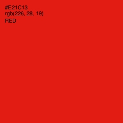 #E21C13 - Red Color Image