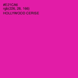 #E21CA6 - Hollywood Cerise Color Image