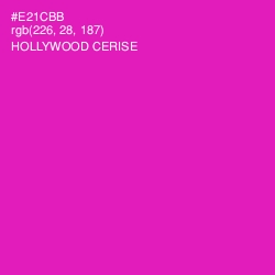 #E21CBB - Hollywood Cerise Color Image