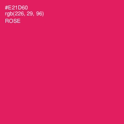 #E21D60 - Rose Color Image