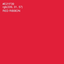 #E21F39 - Red Ribbon Color Image