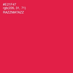 #E21F47 - Razzmatazz Color Image