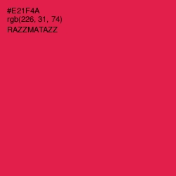 #E21F4A - Razzmatazz Color Image