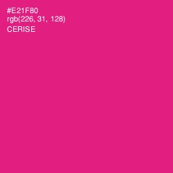 #E21F80 - Cerise Color Image