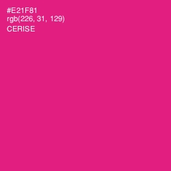 #E21F81 - Cerise Color Image