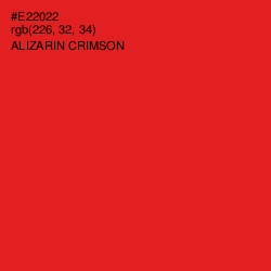 #E22022 - Alizarin Crimson Color Image