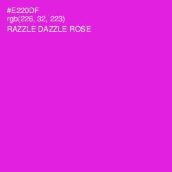 #E220DF - Razzle Dazzle Rose Color Image