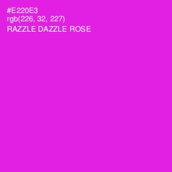 #E220E3 - Razzle Dazzle Rose Color Image