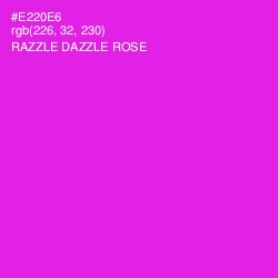 #E220E6 - Razzle Dazzle Rose Color Image