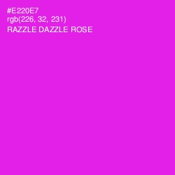 #E220E7 - Razzle Dazzle Rose Color Image