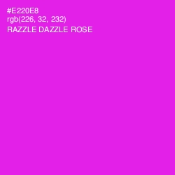 #E220E8 - Razzle Dazzle Rose Color Image