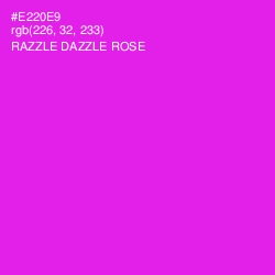 #E220E9 - Razzle Dazzle Rose Color Image
