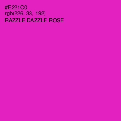 #E221C0 - Razzle Dazzle Rose Color Image