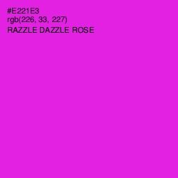 #E221E3 - Razzle Dazzle Rose Color Image