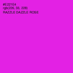 #E221E4 - Razzle Dazzle Rose Color Image