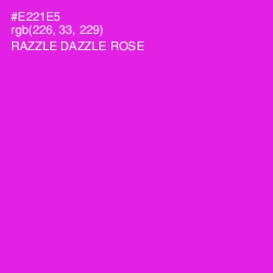 #E221E5 - Razzle Dazzle Rose Color Image