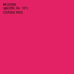 #E22265 - Cerise Red Color Image