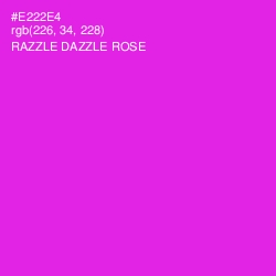 #E222E4 - Razzle Dazzle Rose Color Image
