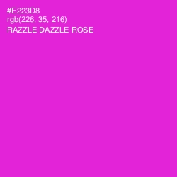 #E223D8 - Razzle Dazzle Rose Color Image