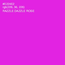 #E224E2 - Razzle Dazzle Rose Color Image