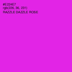 #E224E7 - Razzle Dazzle Rose Color Image