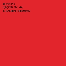 #E2252C - Alizarin Crimson Color Image