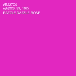 #E227C0 - Razzle Dazzle Rose Color Image