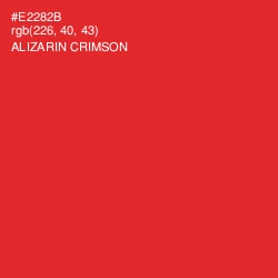 #E2282B - Alizarin Crimson Color Image