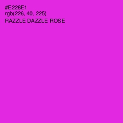 #E228E1 - Razzle Dazzle Rose Color Image