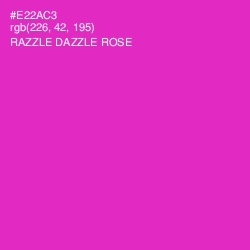 #E22AC3 - Razzle Dazzle Rose Color Image