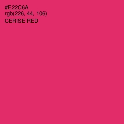 #E22C6A - Cerise Red Color Image