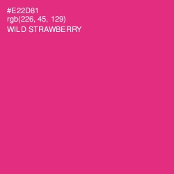 #E22D81 - Wild Strawberry Color Image