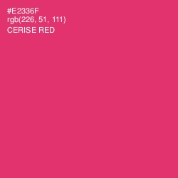 #E2336F - Cerise Red Color Image