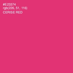 #E23374 - Cerise Red Color Image