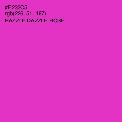 #E233C5 - Razzle Dazzle Rose Color Image