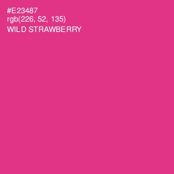 #E23487 - Wild Strawberry Color Image