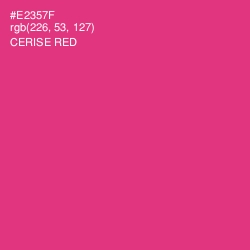 #E2357F - Cerise Red Color Image