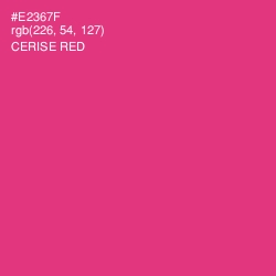 #E2367F - Cerise Red Color Image