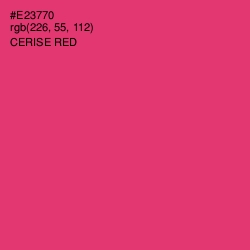 #E23770 - Cerise Red Color Image