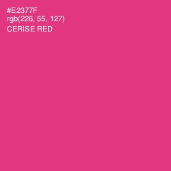 #E2377F - Cerise Red Color Image