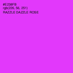 #E238FB - Razzle Dazzle Rose Color Image