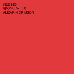 #E2393D - Alizarin Crimson Color Image