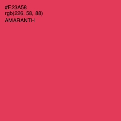 #E23A58 - Amaranth Color Image