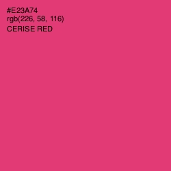 #E23A74 - Cerise Red Color Image
