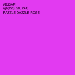 #E23AF1 - Razzle Dazzle Rose Color Image