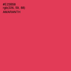 #E23B58 - Amaranth Color Image